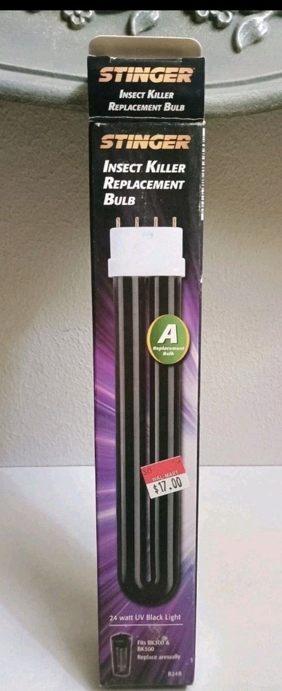 Stinger B24B 24 Watt Bulb for BK300 or BK500 Insect Controller  Black