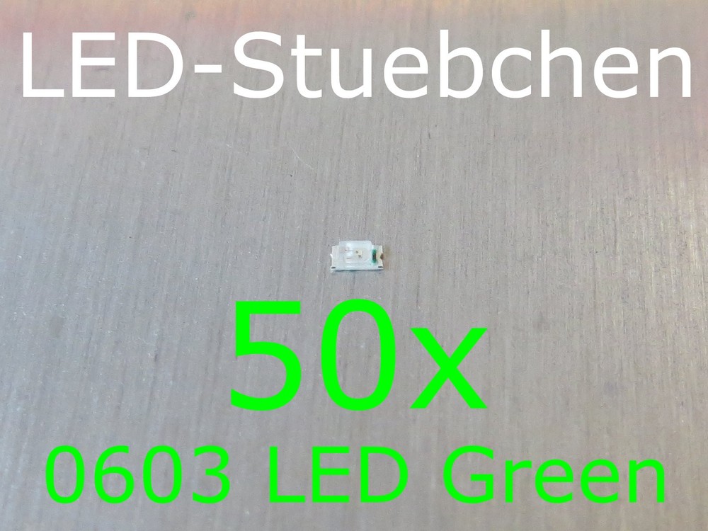 50x 0603 LED Green