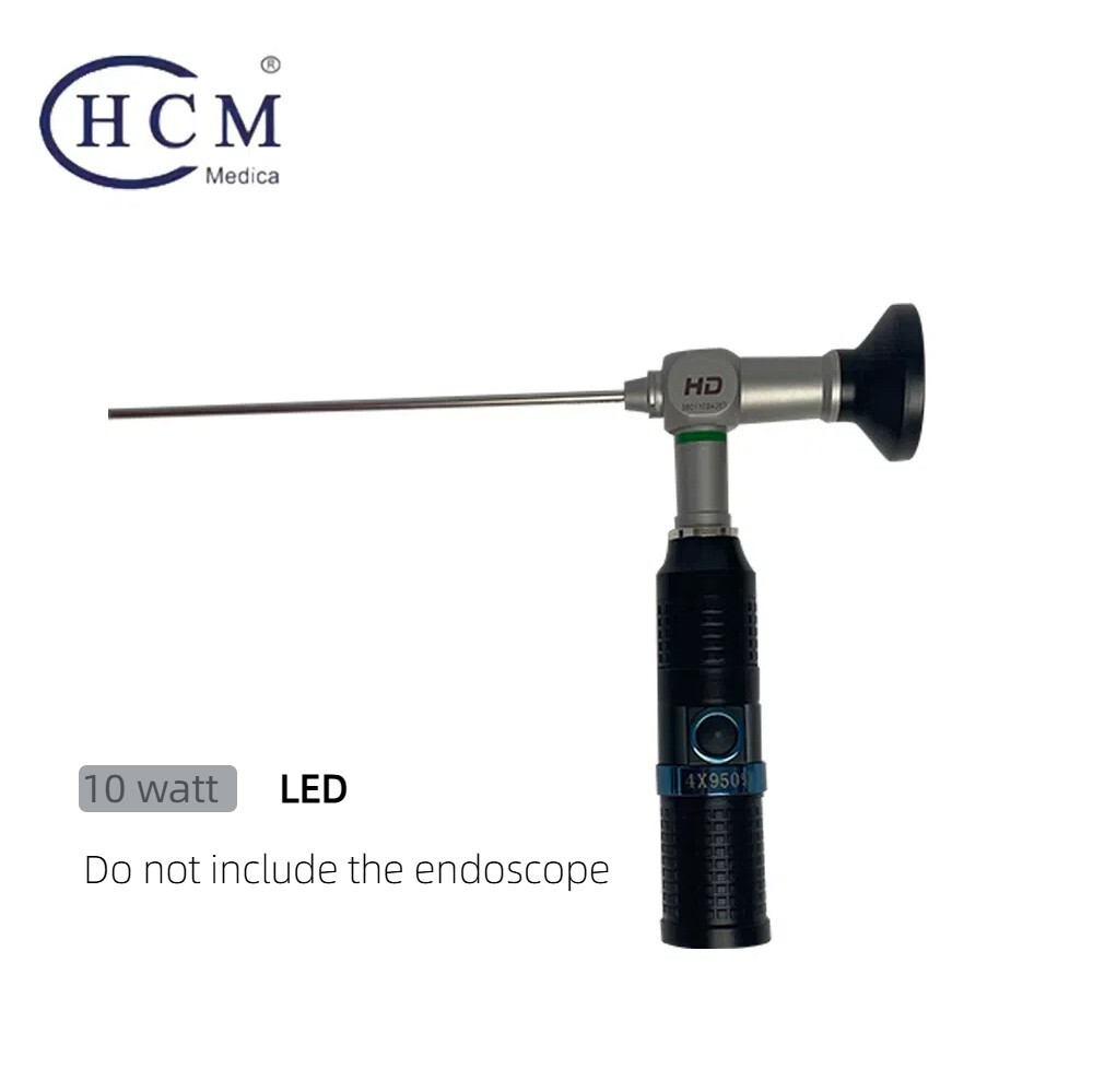Rechargeable Portable Endoscope Light Source 10W LED Cold Light Source For ENT