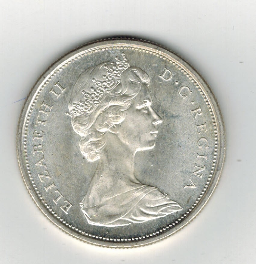 1967 Canadian SILVER Half Dollar
