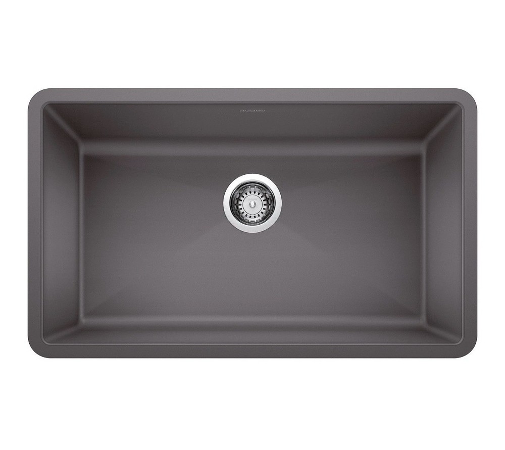 Blanco 441478 Precis 32" Undermount Single Basin SILGRANIT Kitchen Sink - Cinder