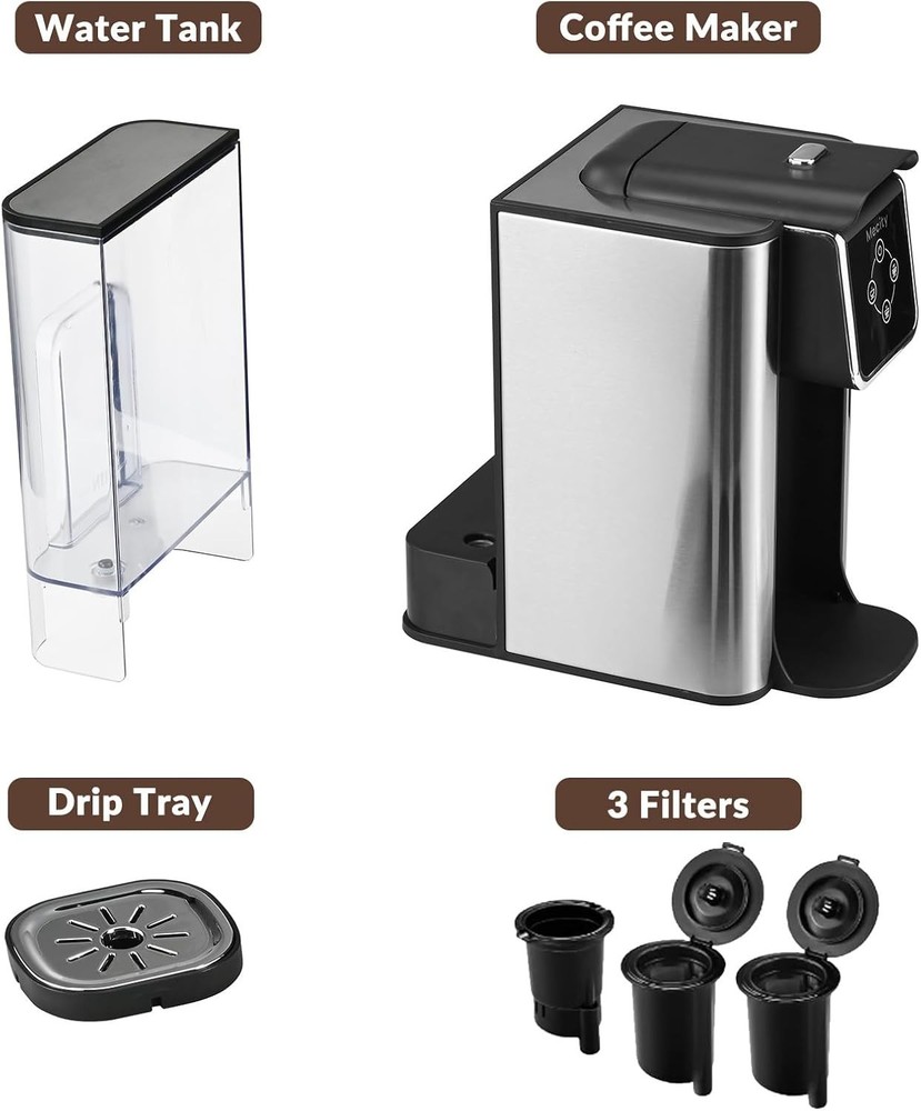 Versatile Coffee Maker: Brew K-Cups, Tea & More - Effortless 6, 8, 10 Oz Cups