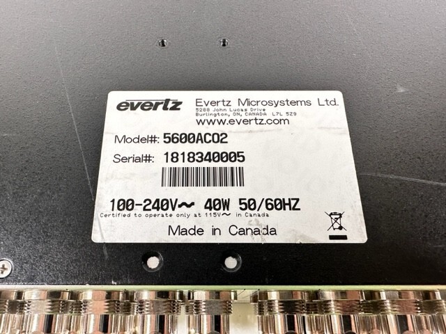 Evertz 5600ACO2 Automatic Changeover System