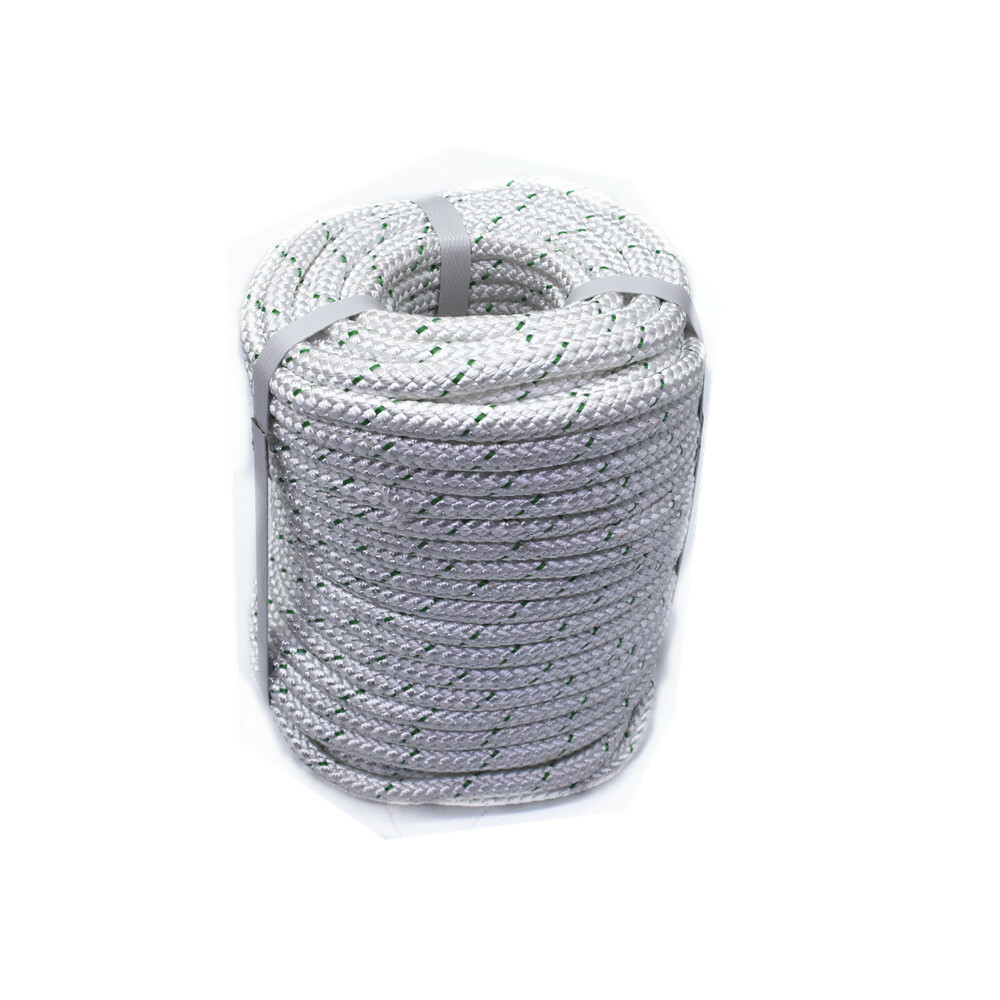 NEW 100FT Double Braid Polyester Rope 3/8 4800Lbs BREAKING STRENGTH US