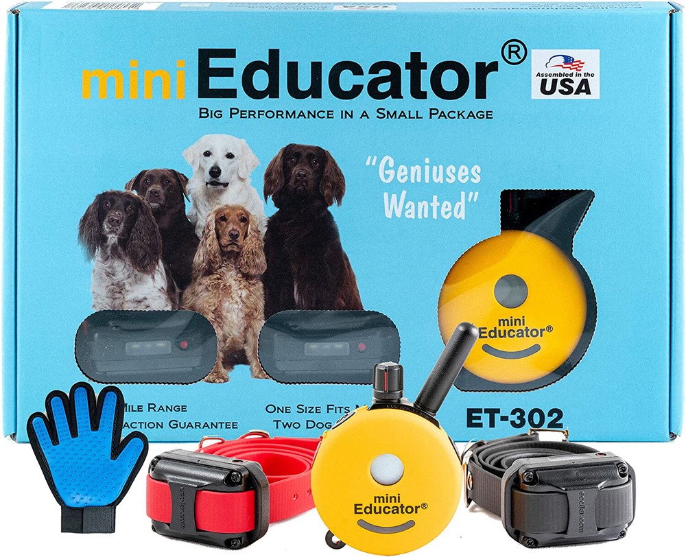 Mini Educator ET-302 E-Collar Training Collar 2 Dog System 1/2 Mile Range