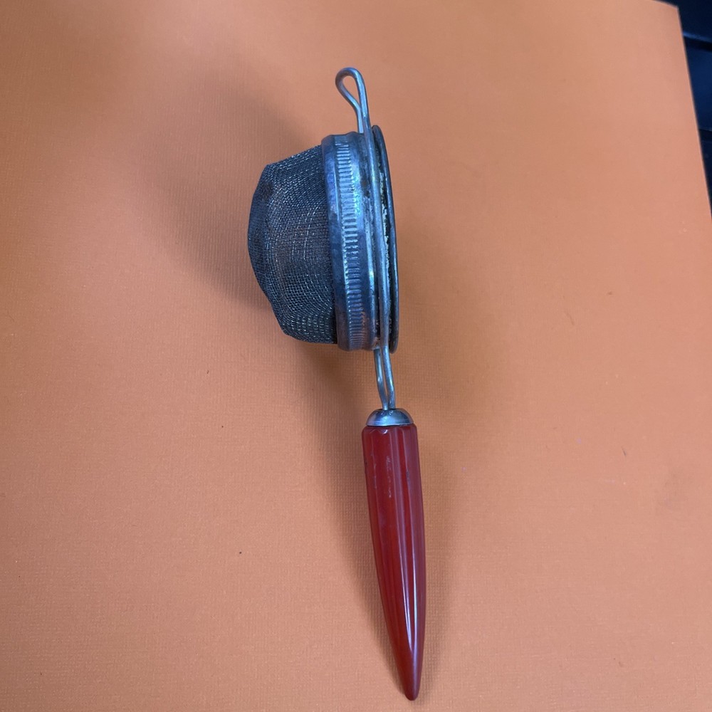 Vintage Red Bakelite Hand Sifter