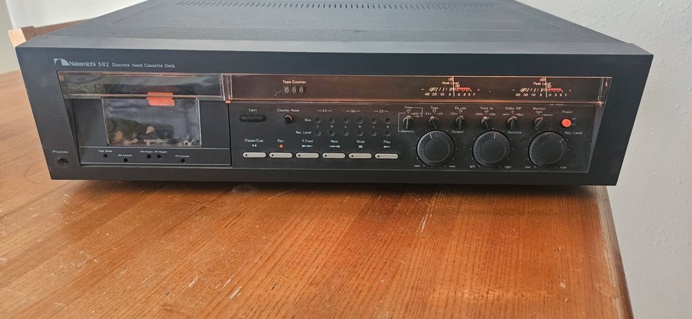 vintage stereo receiver cassette deck