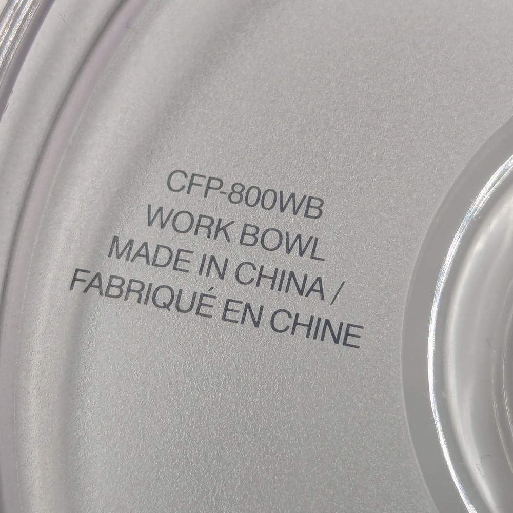 New Cuisinart Kitchen Central Processor CFP-800 Replacement Work Bowl CFP-800WB