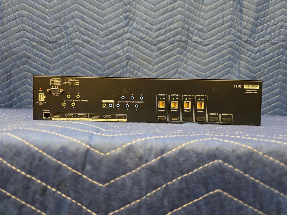 Binary B-520-MTRX-230-6x4+2 HDMI Matrix Switch Tested Working w/ PSU Rackmount