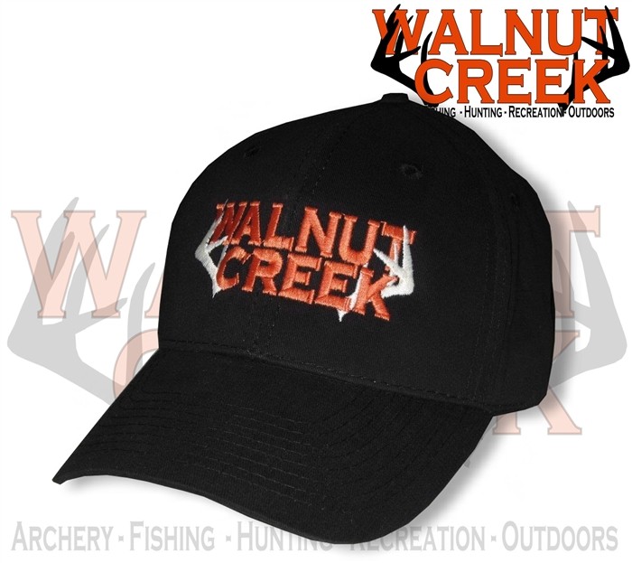 Walnut Creek Outdoors Logo Solid Back Hat (Black) WCOBCT600-BLK