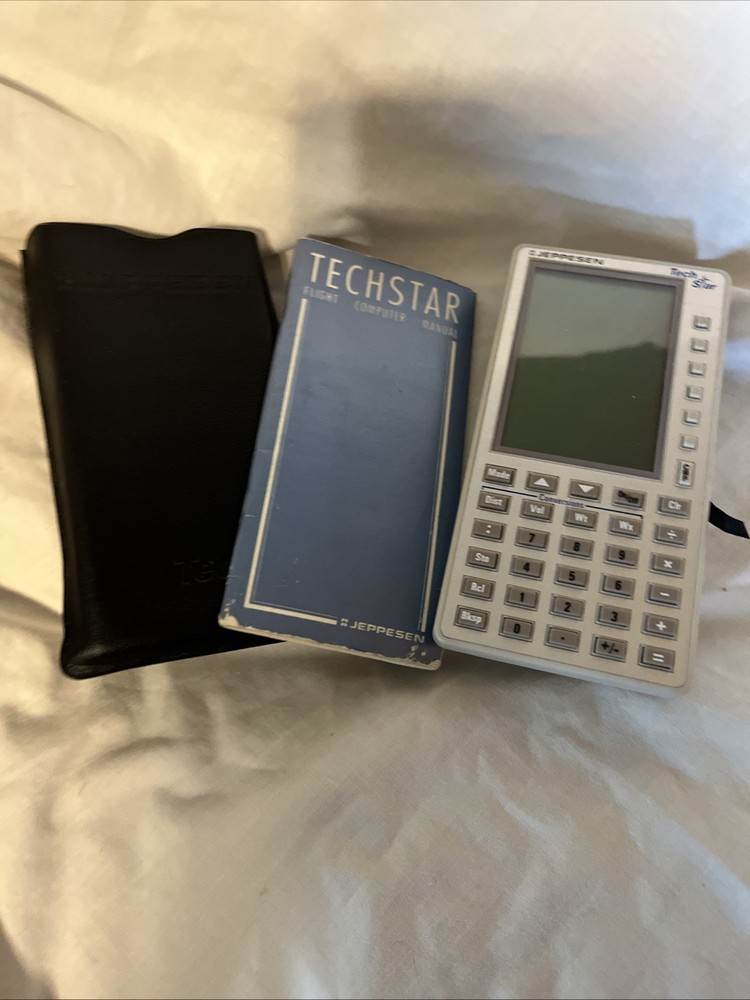 Jeppesen Tech Star Electronic Airplane Flight Computer Tested Works READ