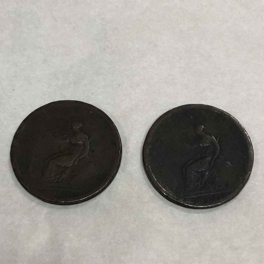 George 3 RD Copper Penny Coins