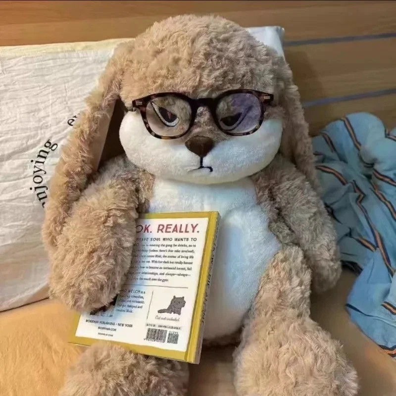 Angry Rabbit Plush Toy, 30cm Large Size Stuffed Bunny, Grumpy Cute Plush Doll*