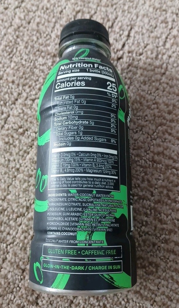 Glowberry Prime Hydration Drink Empty Bottle