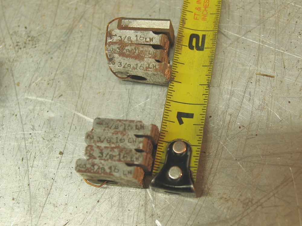 One set of four Left Hand 3/8"-16 Thread cutter bits for Pipe