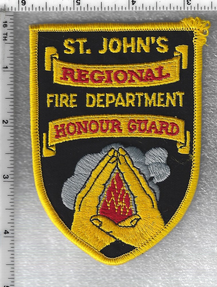 St. John's Fire Dept Newfoundland & Labrador, Canada Honour Guard Shoulder Patch
