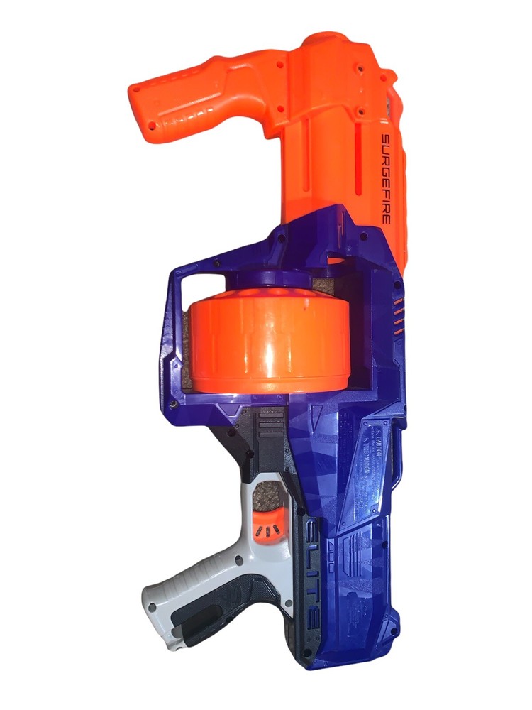 Nerf N-Strike Elite SurgeFire Blue Blaster! Working TESTED