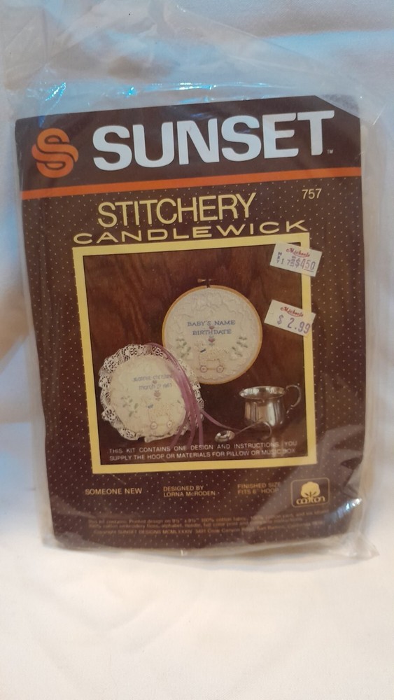 Sunset Stitchery Kit Candle Wick No. 757