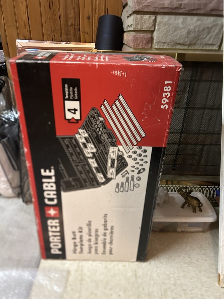 Porter Cable Hinge Butt Template Kit / Set 59381 with Case