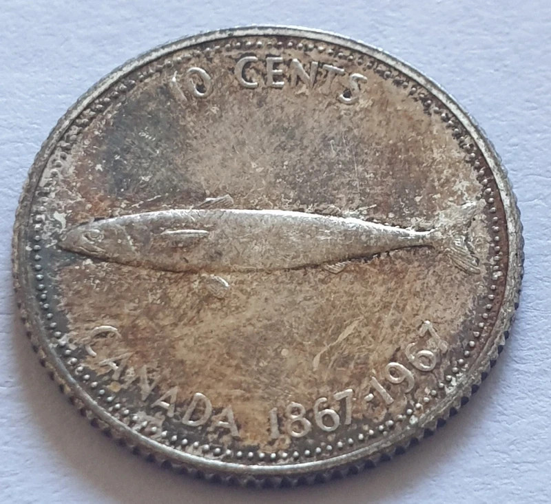 1967 Canada 10 cents