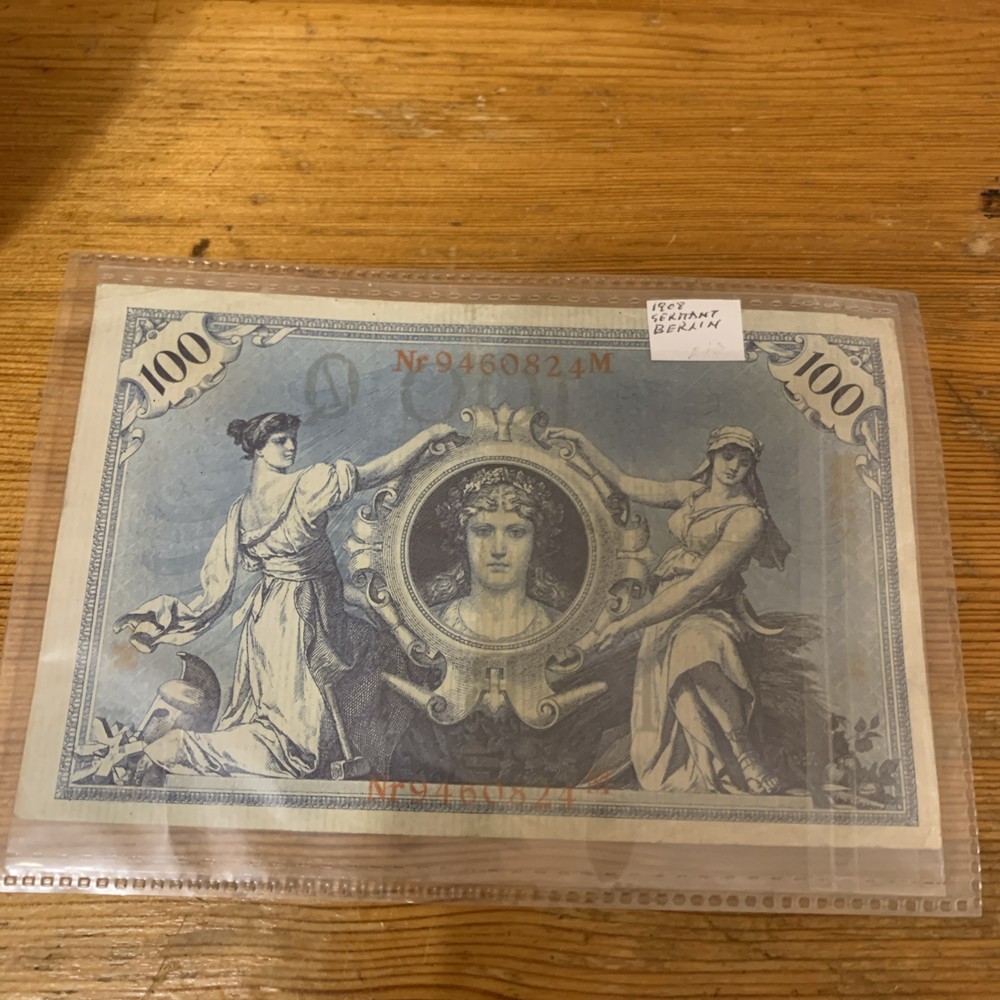 Germany Banknotes. 100Mark. Dated 1908. Reichsbanknote.