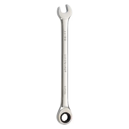 Westward 54Pn24 Wrench, Combination, Sae, 5-7/8" L.