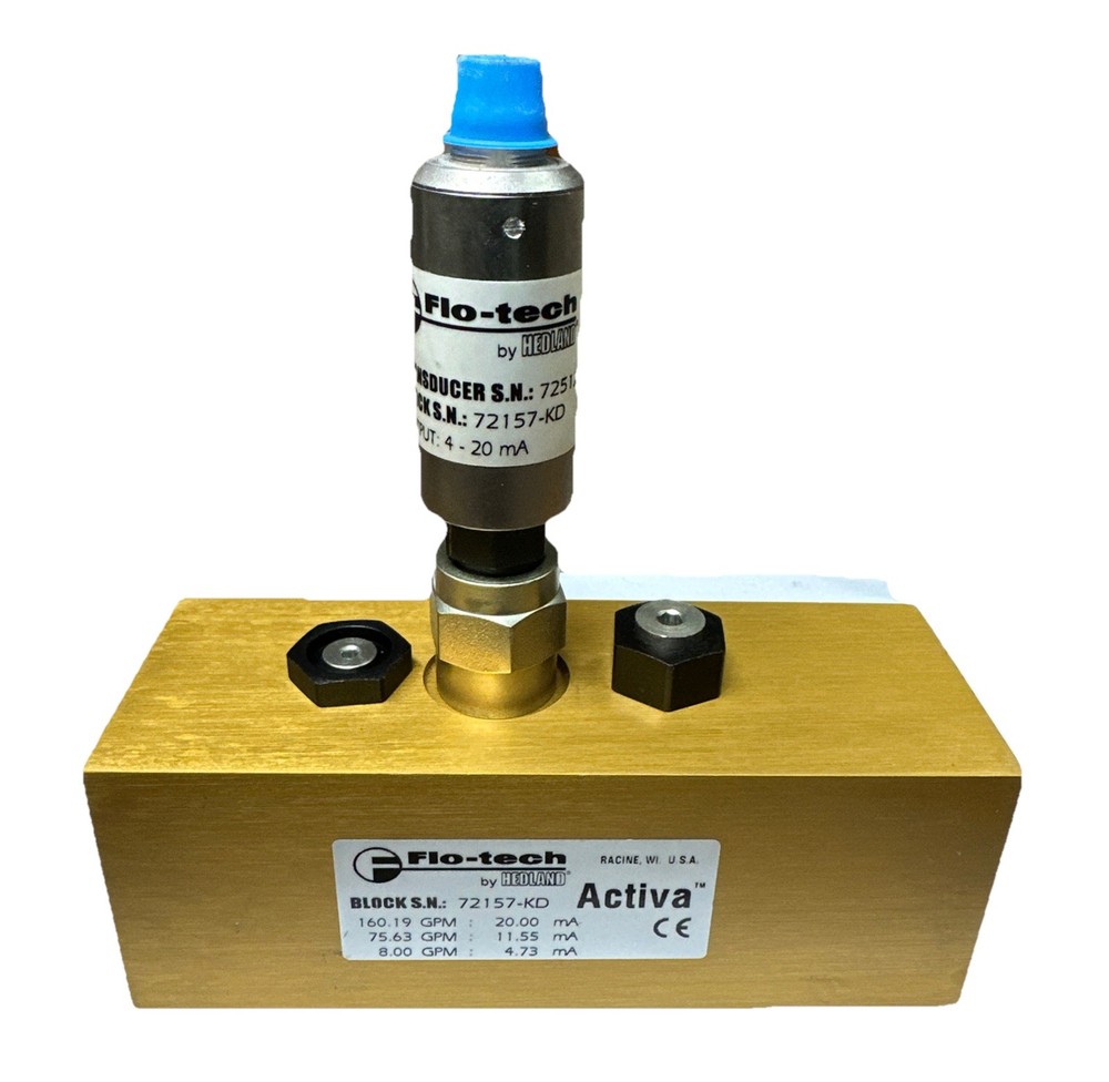 New Flo-Tech Activa flow sensor / flowmeter, F6208 Ships Free