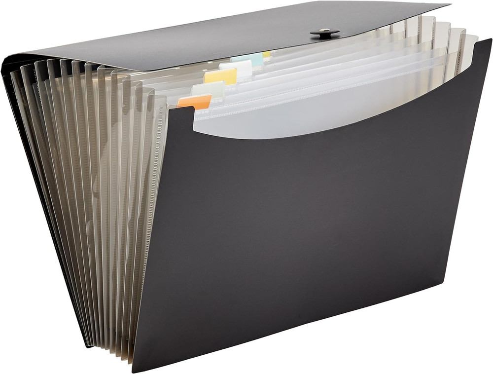 Expanding Organizer File Folder for Documents, Letter Size, 13 Pockets, Waterpro