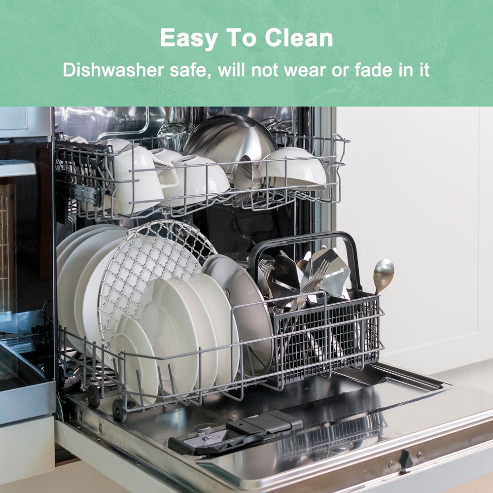 2-Pack Cooling Rack, 13" Round Baking Rack with 20mm Legs [Silver]