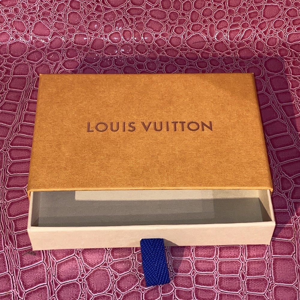 Authentic Louis Vuitton  Gold Letter 5.25"x 3.5"x1" Empty Drawer Style Box .
