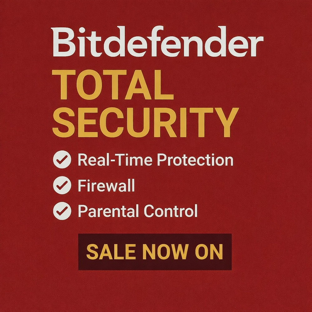 Bitdefender Multi-Device Total Security - 3 Years For 3 Devices + Daily VPN