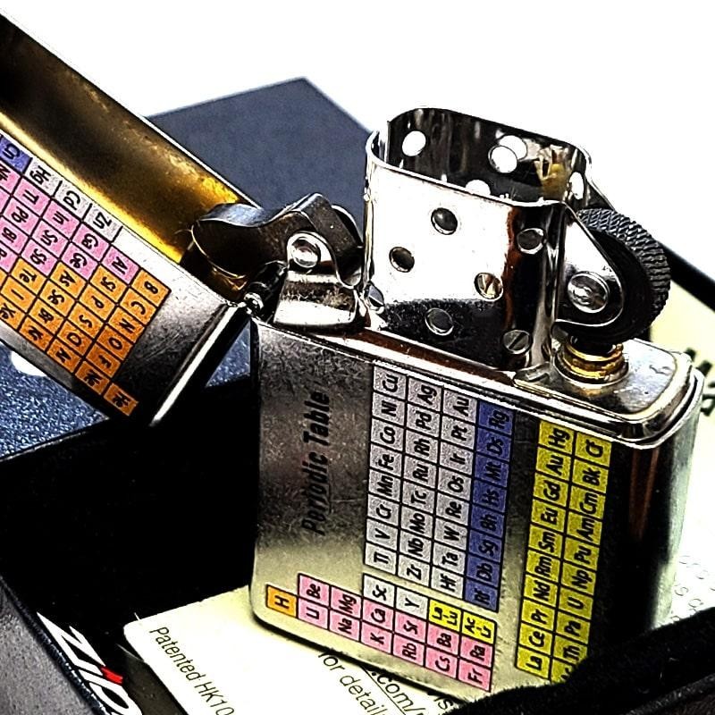 Zippo Element Symbol Street Chrome Silver Printed One Sided Processing Lighter