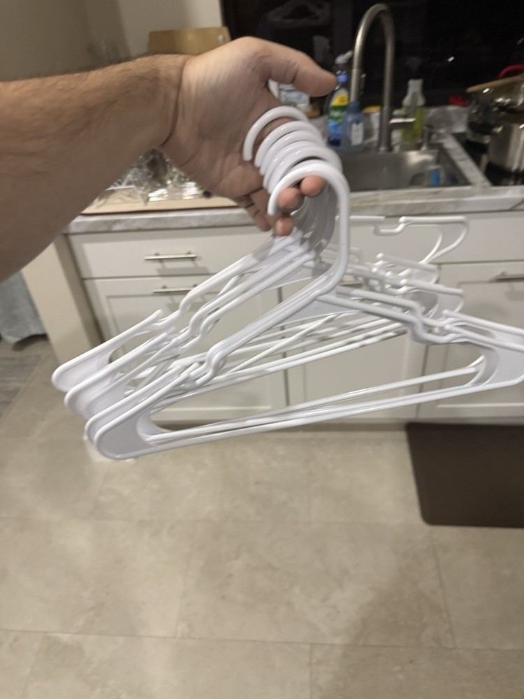 10 Pack Of Basic Clothes Hangers Very Nice
