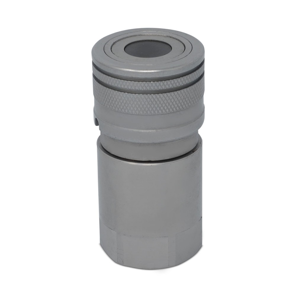 5/8″ Flat Face High Flow Hydraulic Quick Connect Female Coupler, 3/4″ NPT Thread