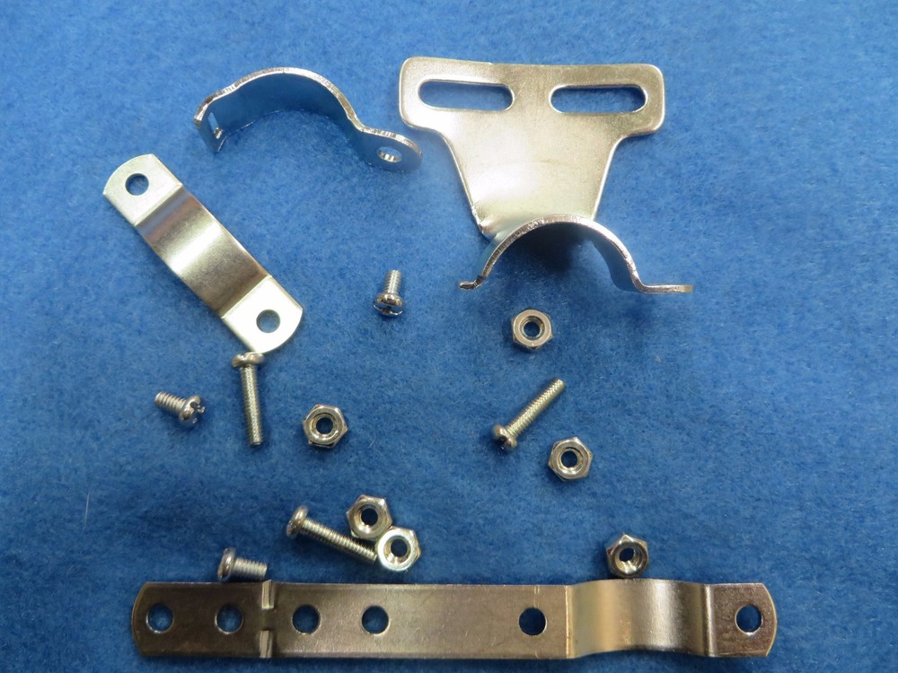 Bicycle Chain Guard Bracket Bolt & Accessories Kit in Silver - New