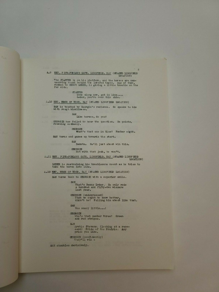 RAINBOW JERSEY / 1990's Unproduced Movie Script Screenplay