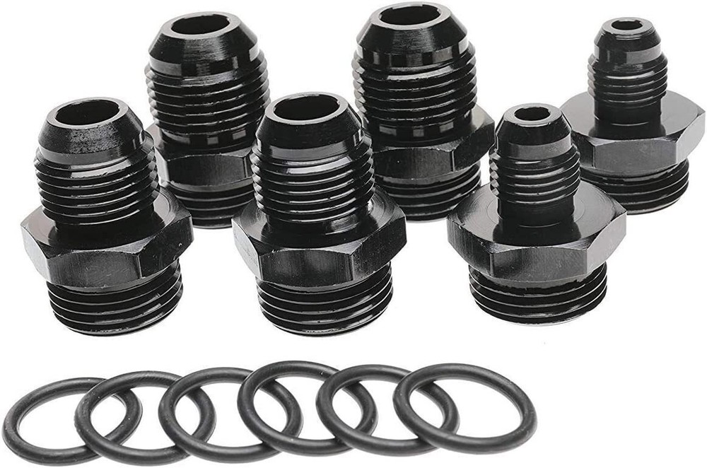 High Flow 100 Micron Inline Fuel Filter Cleanable AN6 AN8 AN10 Adapter Fitting