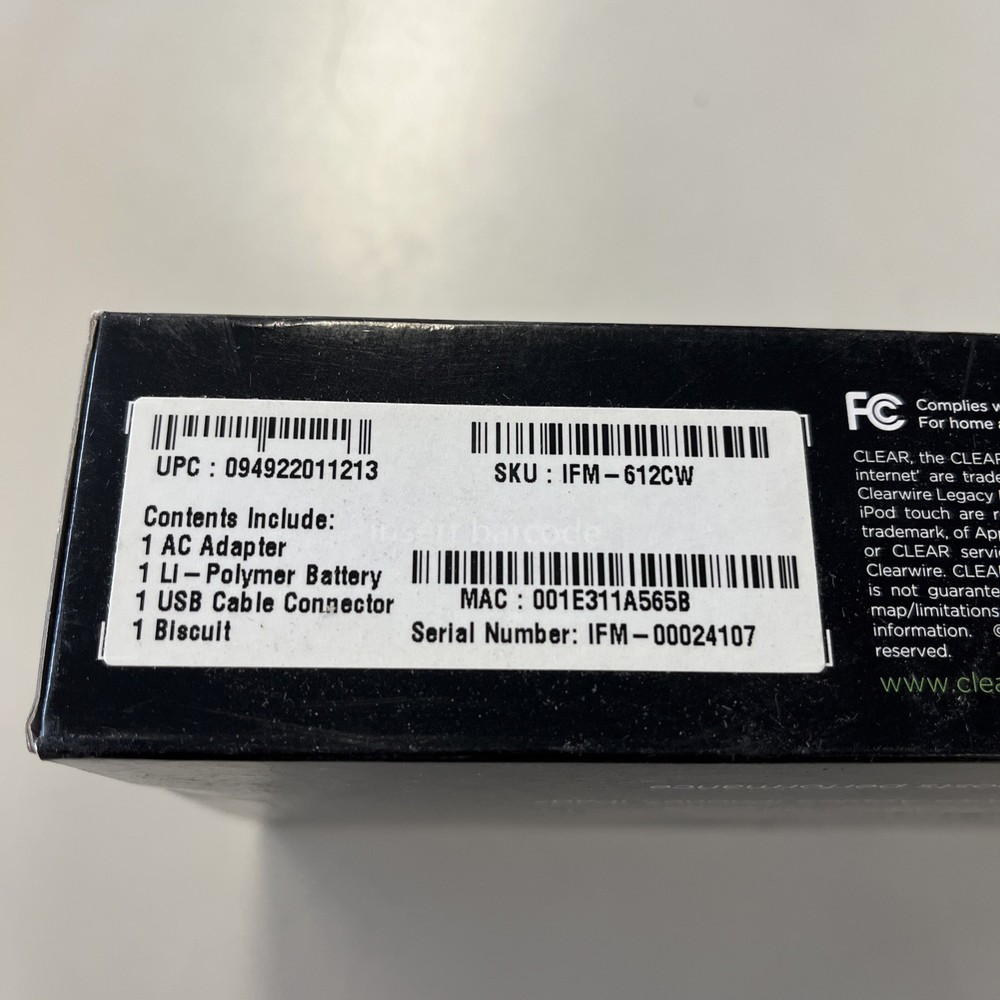 Clear ISpot Mifi Box, Brand New