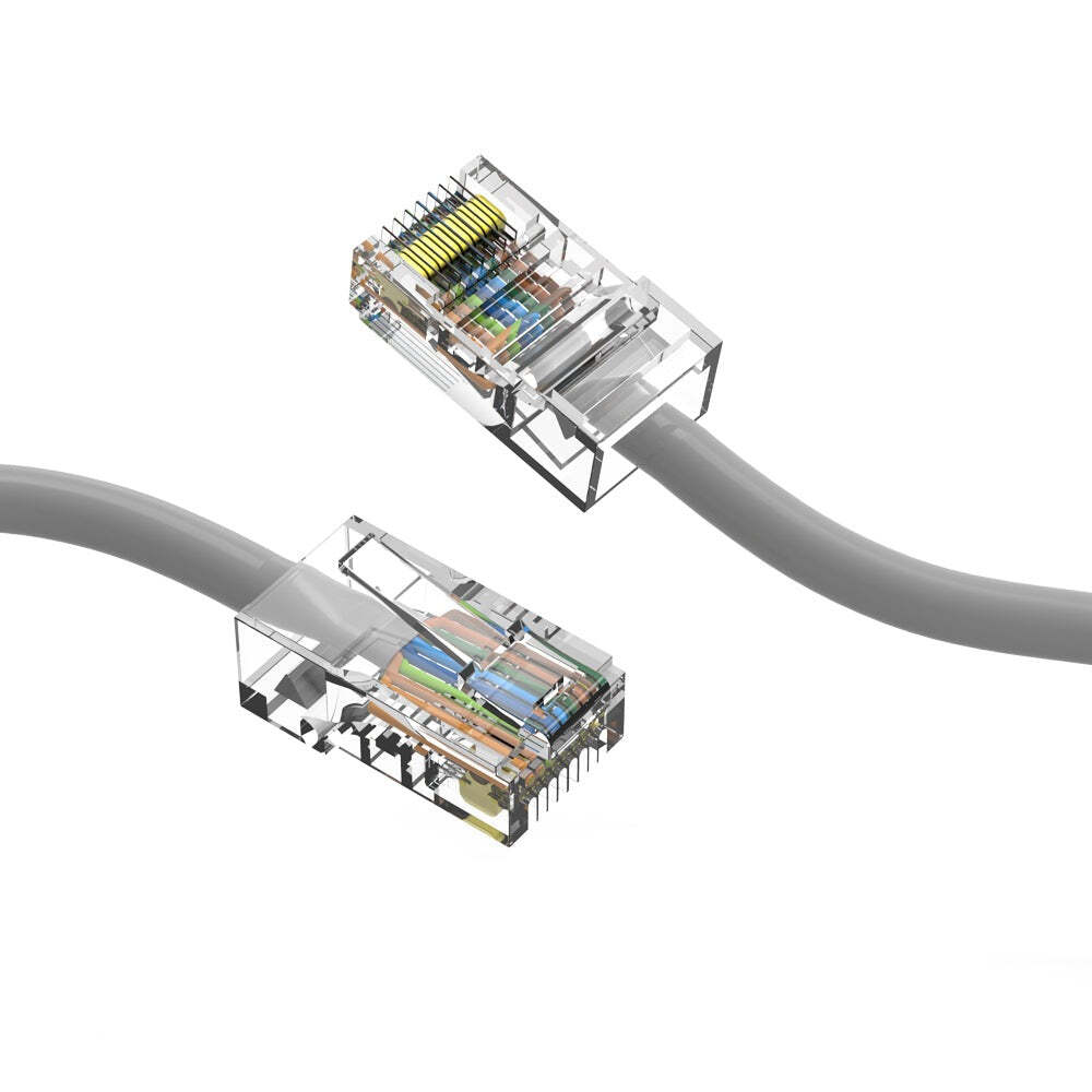 10Ft CAT6 UTP Ethernet Network Non Booted Cable Gray