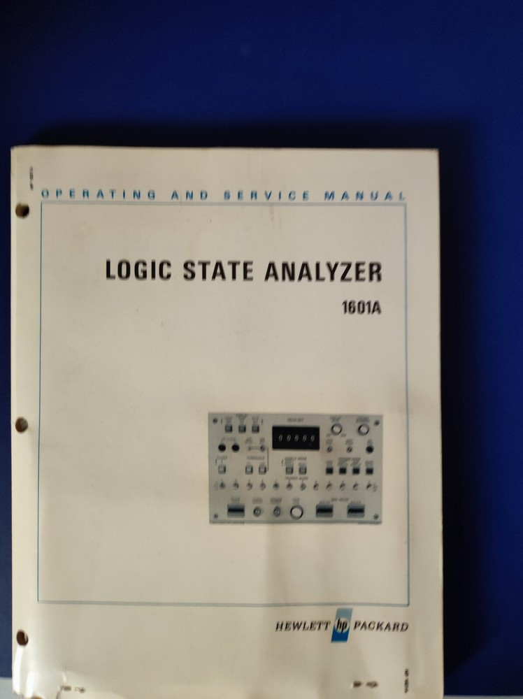 1601a Logic State Analyzer Manual