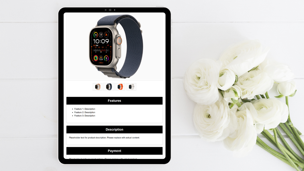 Ebay Professional Custom Listing Template | Gallery | Product Listing