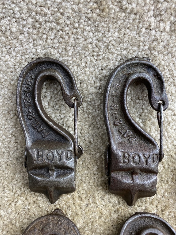 Vintage Cast Industrial/Farm Track Hooks