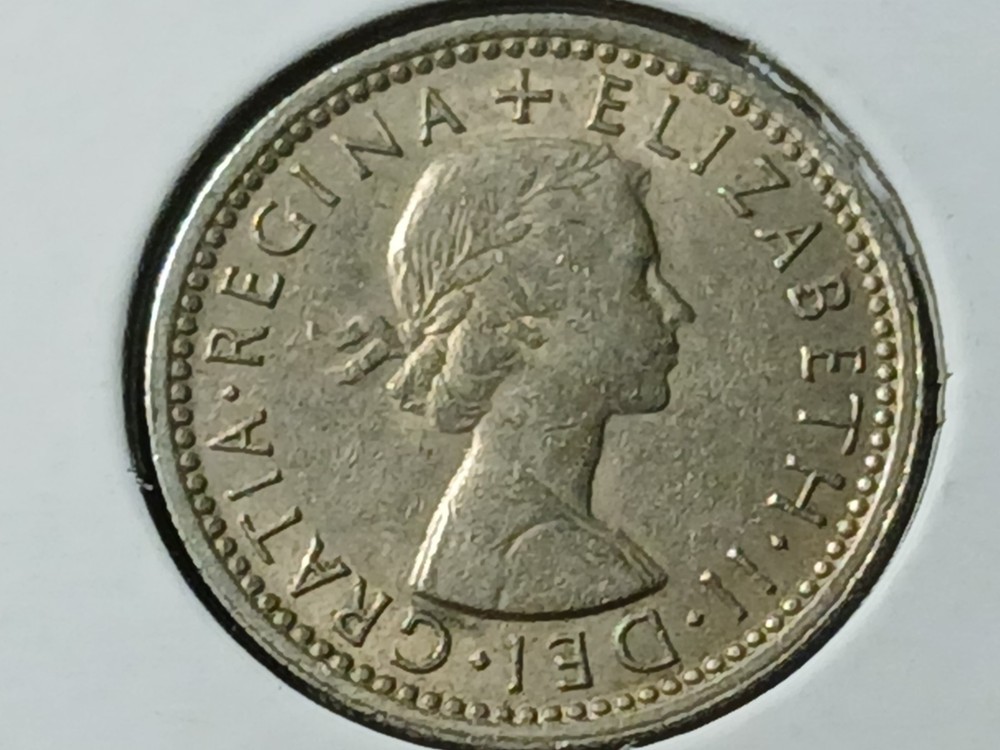 1963 Great Britain Six Pence AU