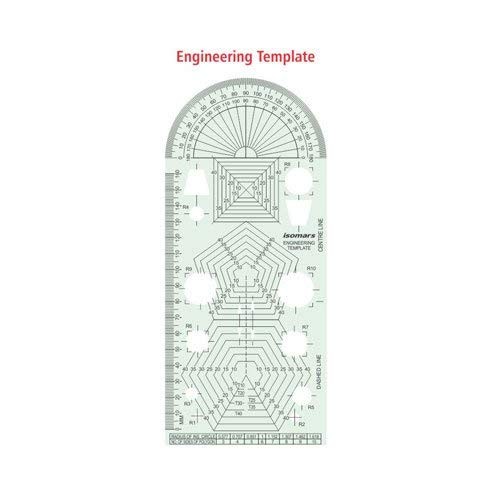 Engineering Drawing Kit Mini Drafter Compass Set Squares Ruler Templates Student