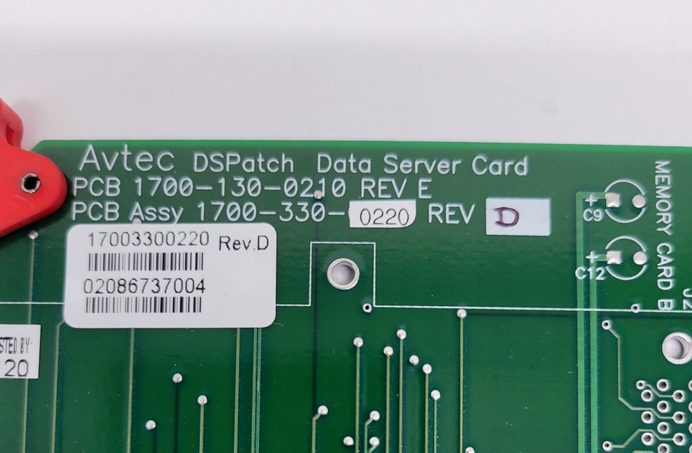 AVTEC 1700-330-0210 DSPatch Data Server Card
