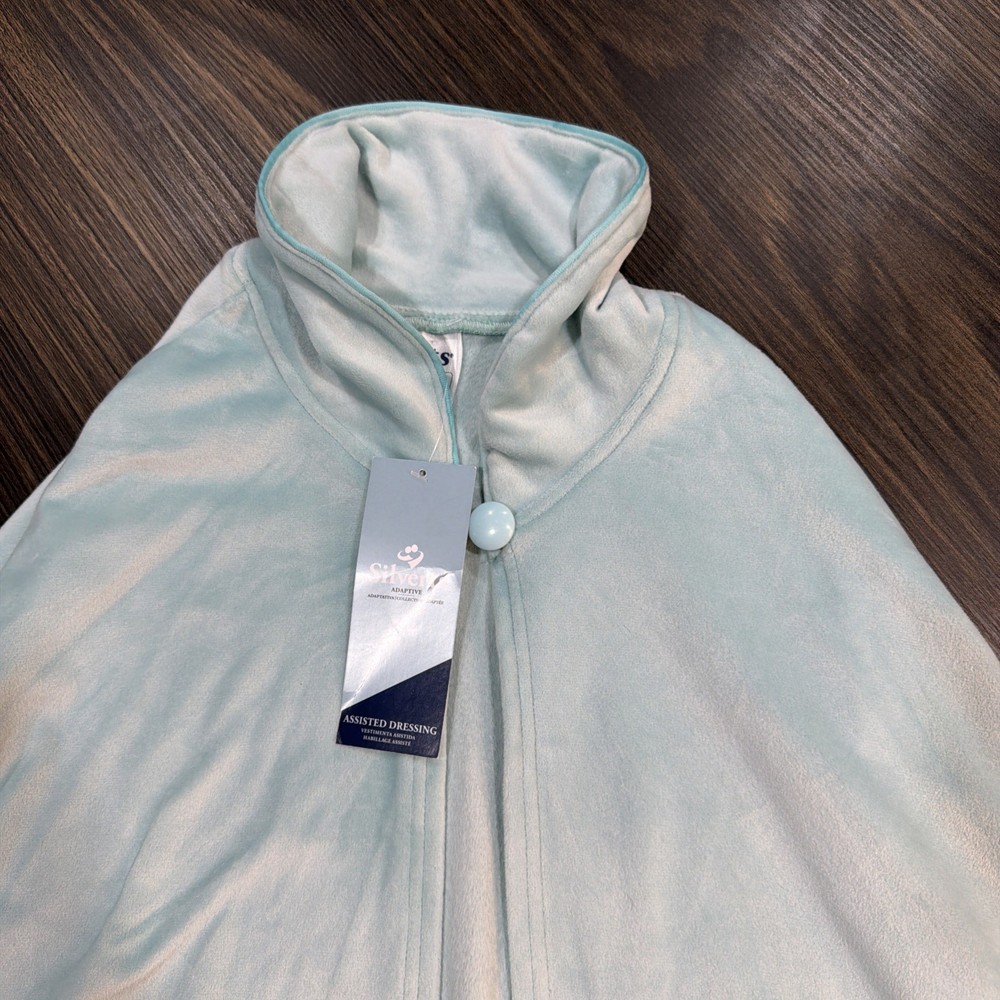 NWT Silverts Adaptive Assisted Dressing Cape Ice Blue