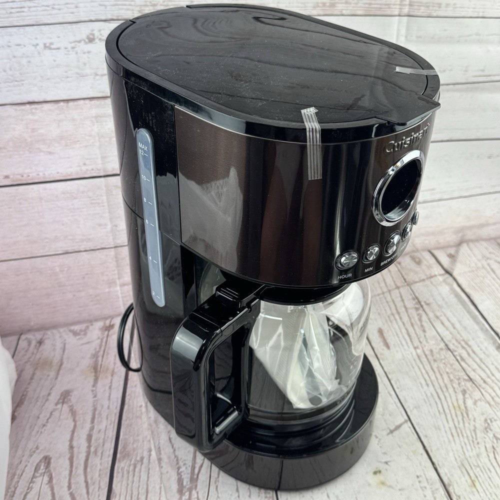 Cuisinart DCC 1220BKSWM 12 Cup Programmable Coffee Maker Black Stainless
