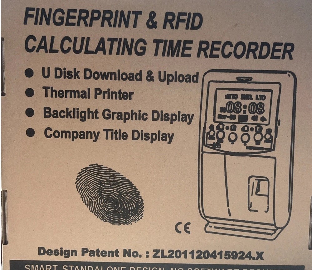 Fingerprint & RFID Calculating Time Recorder-time clock