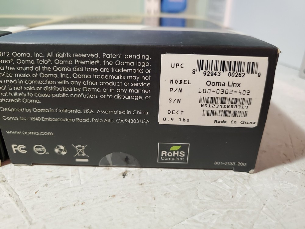 Ooma Linx Remote Phone Jack Extension for Ooma Telo With DECT 6.0 Technology