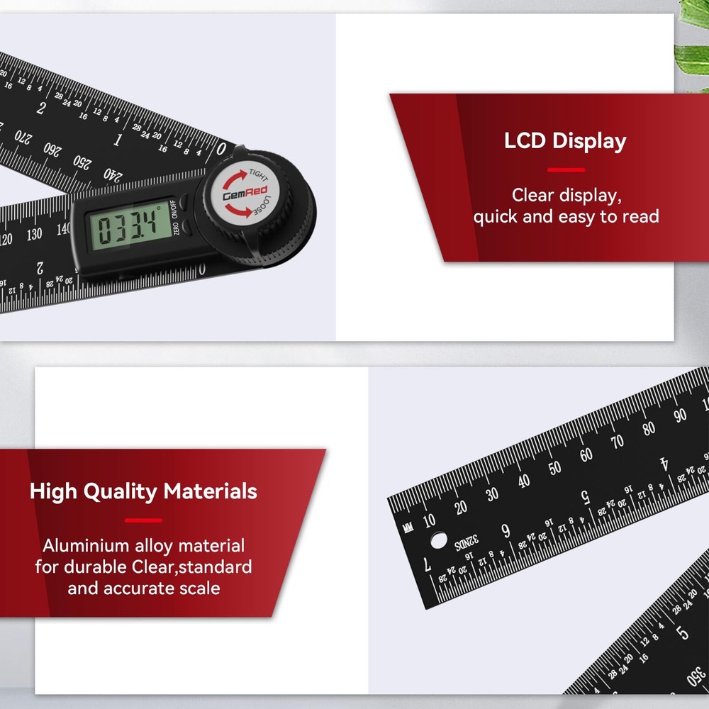 82305 Aluminum Digital Angle Finder Protractor